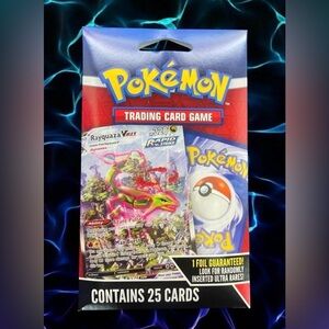 1 x Pokémon Trading Card Game Rapid Strike Rayquaza VMAX 25-Pack w/ Foil & Rares
